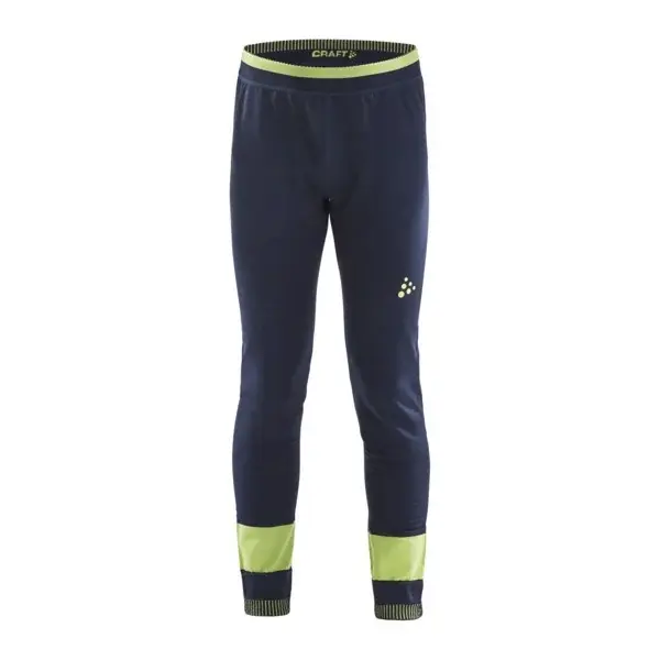 Craft Caleçon long technique enfant Craft Fuseknit Comfort bleu foncé/vert