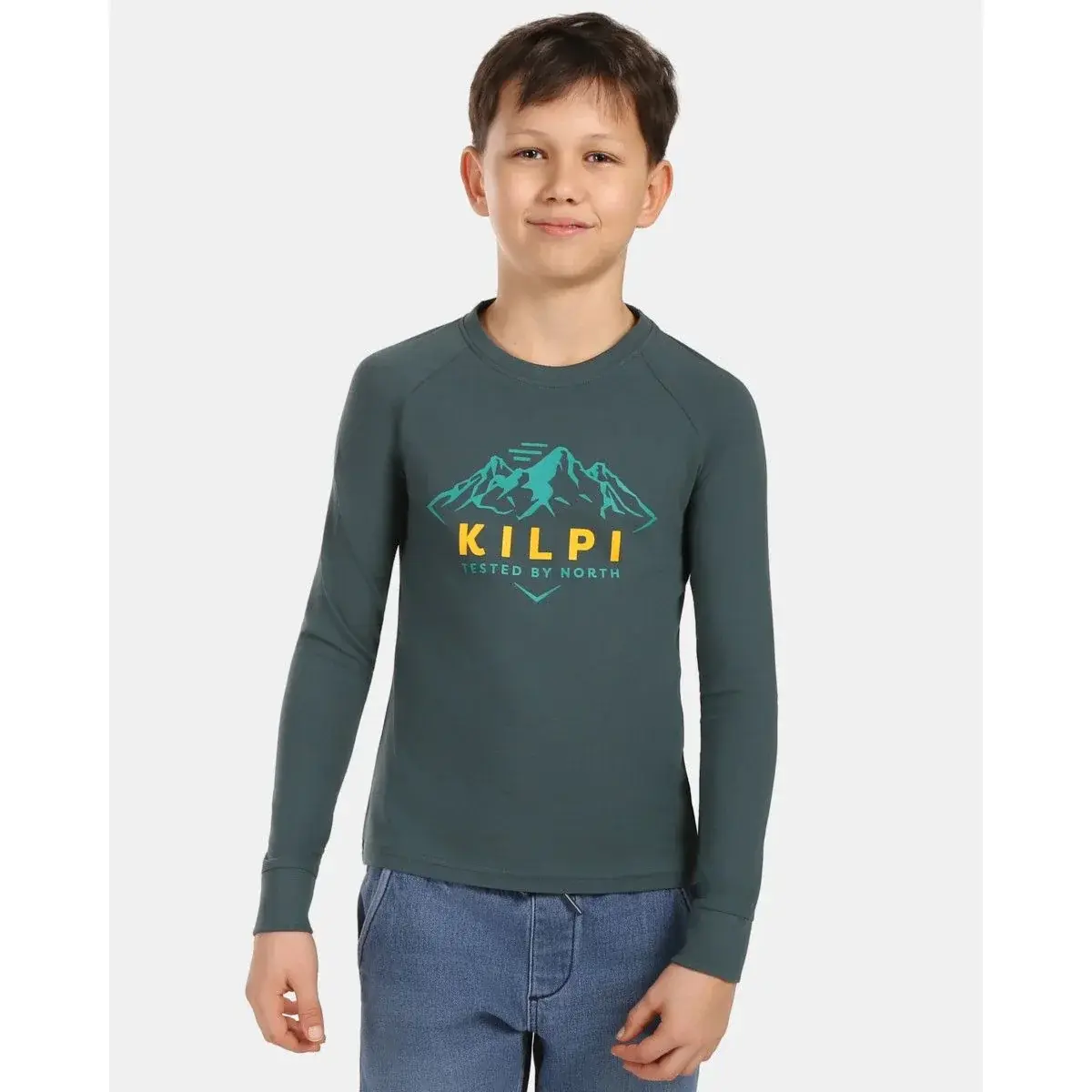 Kilpi T-shirt enfant Kilpi VERATI-JB vert foncé