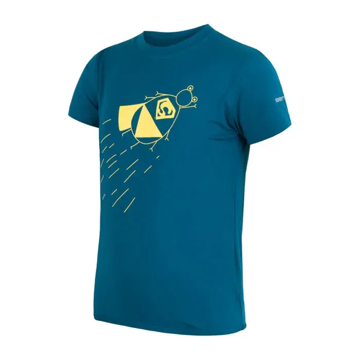 Sensor T-shirt technique manches courtes imprimé enfant Sensor Coolmax Fresh PT Zupaman saphir