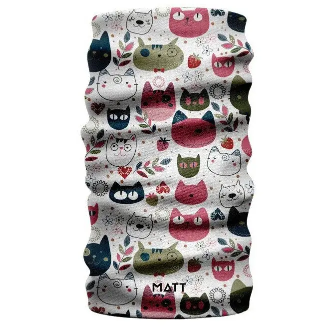 MATT Tour de cou enfant MATT Kids Scarf Coolmax Eco color cats