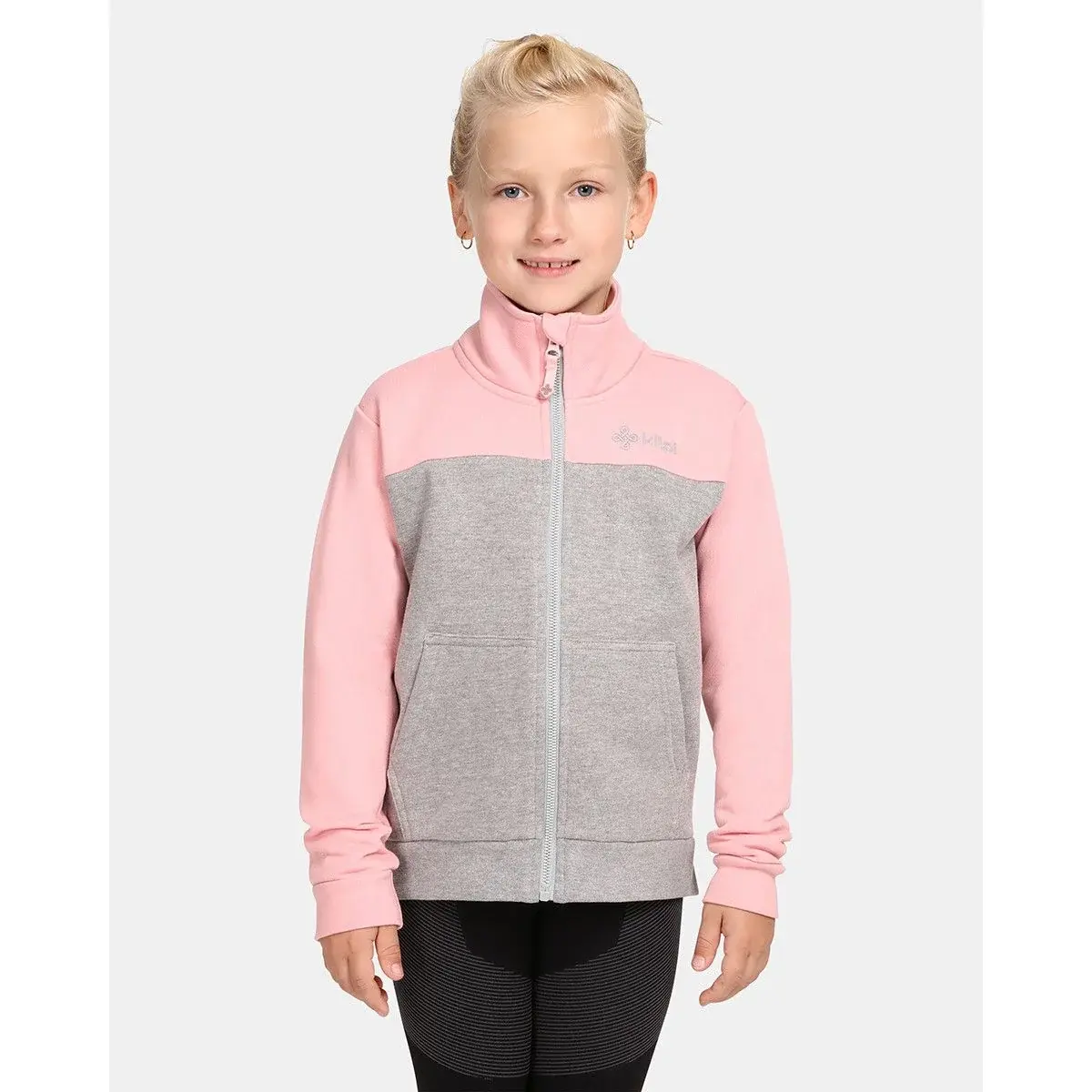 Kilpi Sweat en coton fille Kilpi Hali-JG rose clair