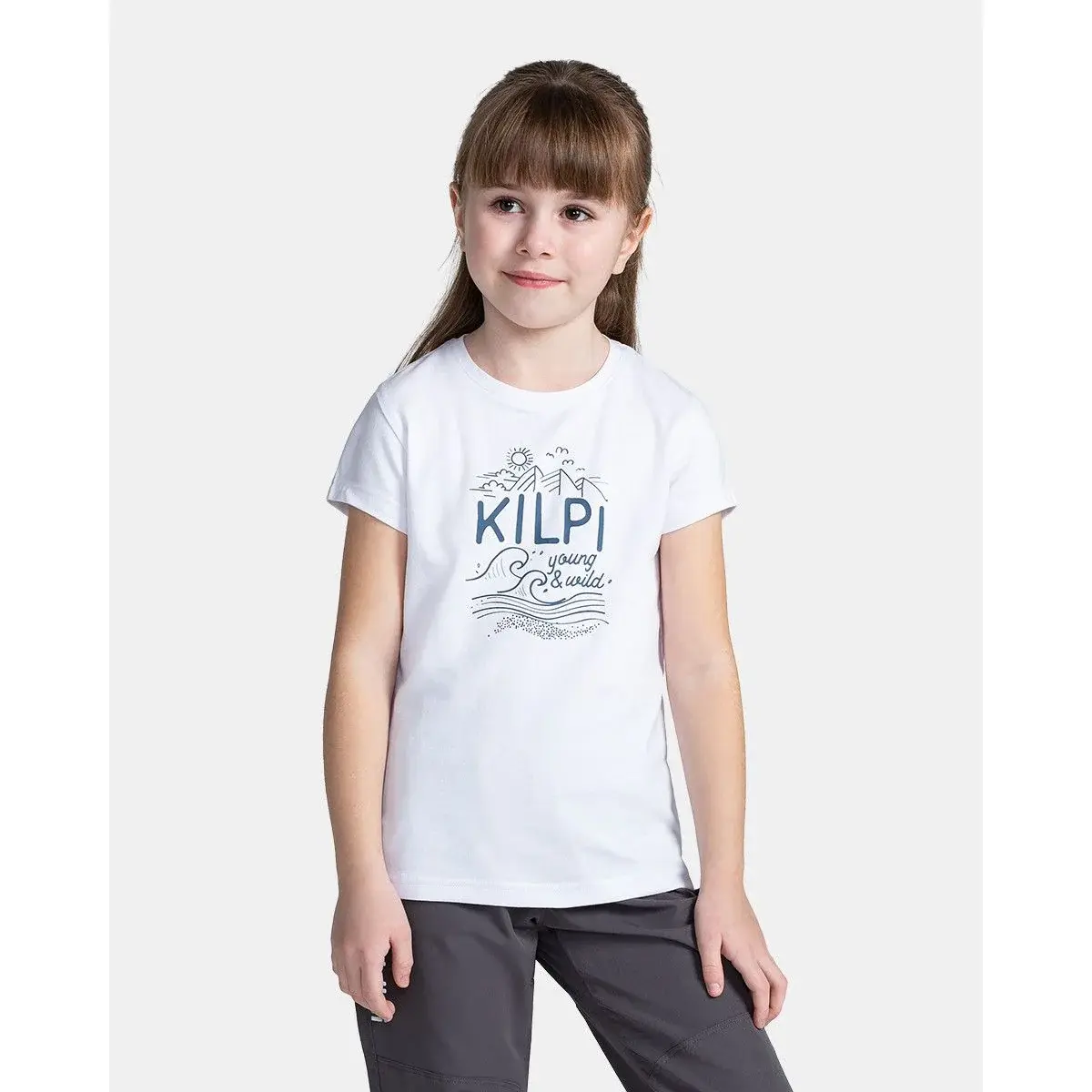 Kilpi T-shirt fille Kilpi Malga-JG blanc
