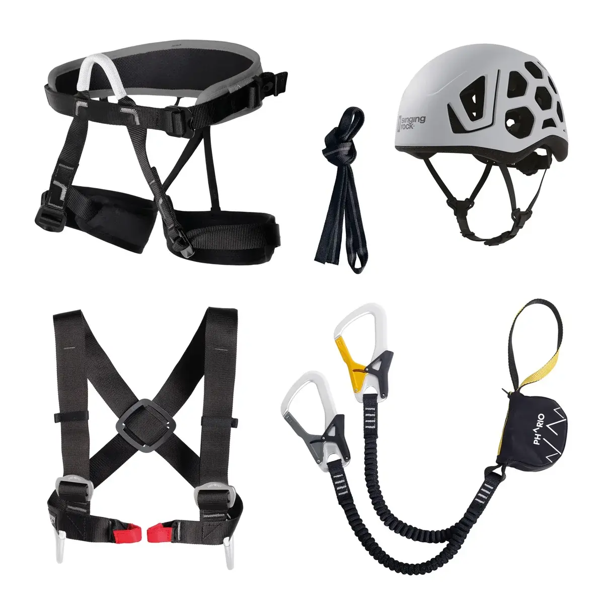 Singing Rock Longe de via ferrata Singing Rock Packet Ferrata EXP II blanc