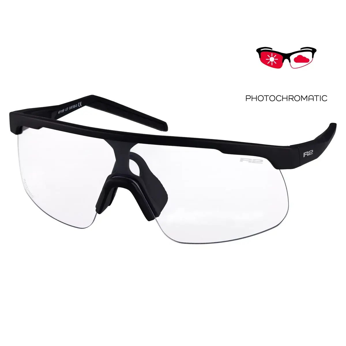 R2 Lunettes de soleil de sport photochromiques R2 LIT AT115F