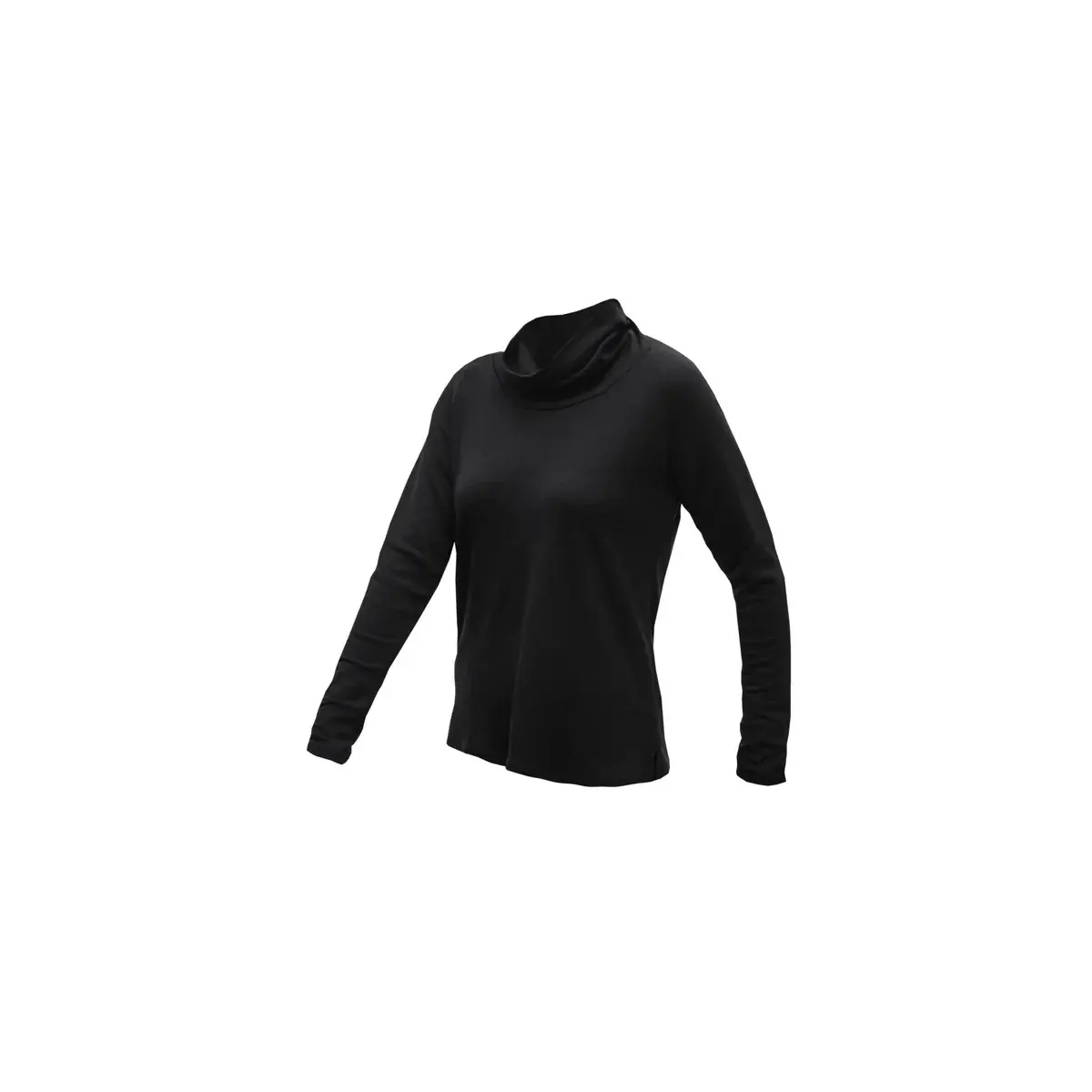 T-shirt technique Sensor Merino Blend col roulé noir
