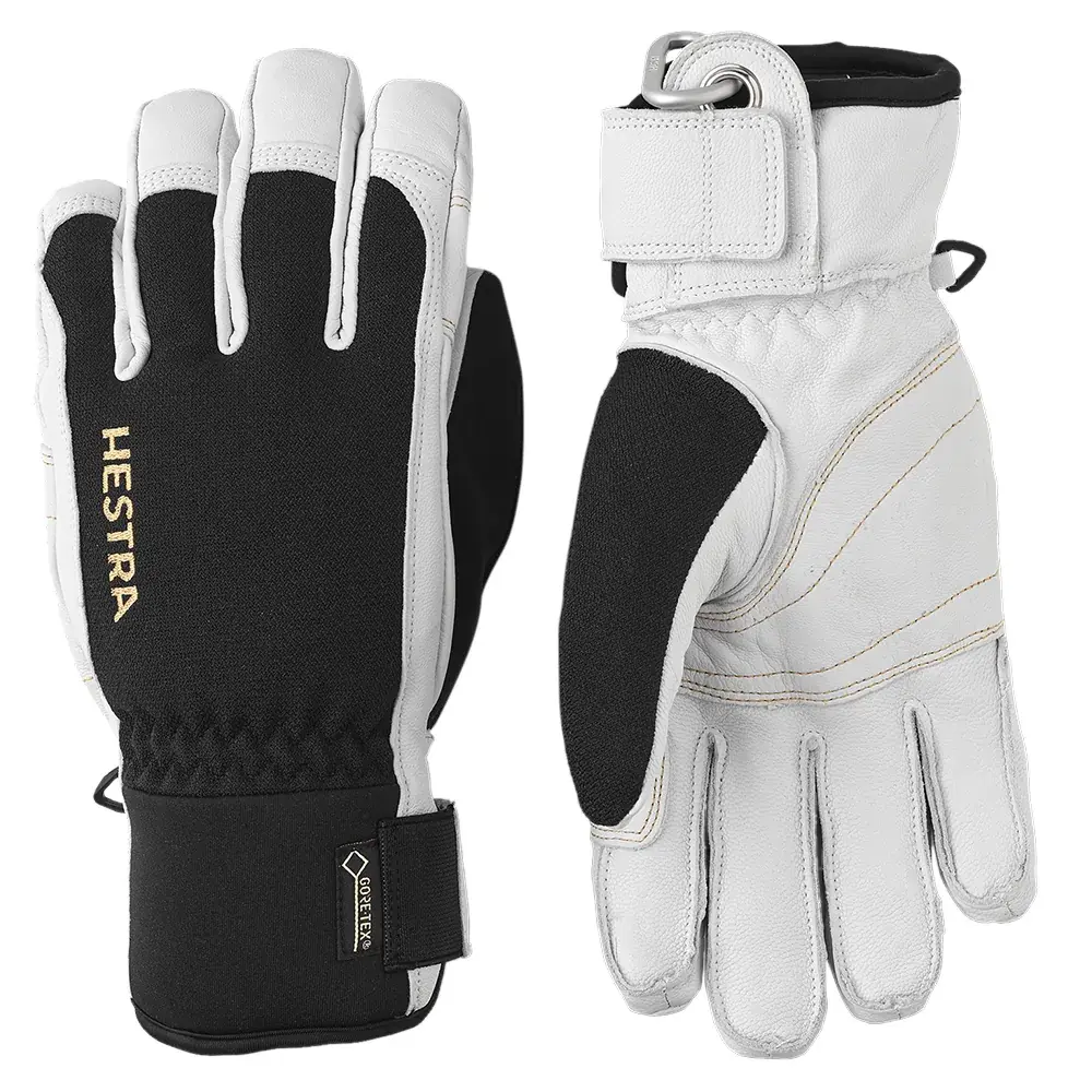 Gants homme Hestra Army Leather GORE-TEX® Short Svart/Offwhite