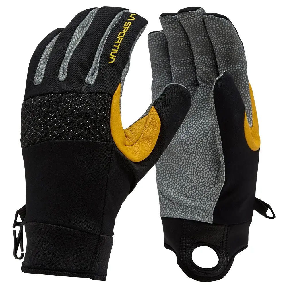 La Sportiva Gants d'alpinisme La Sportiva Supercouloir Tech Gloves black/yellow