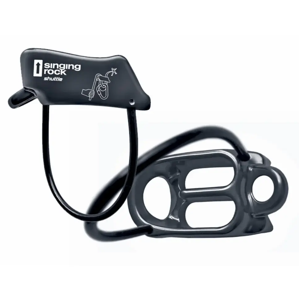 Assureur-descendeur Singing Rock SHUTTLE noir