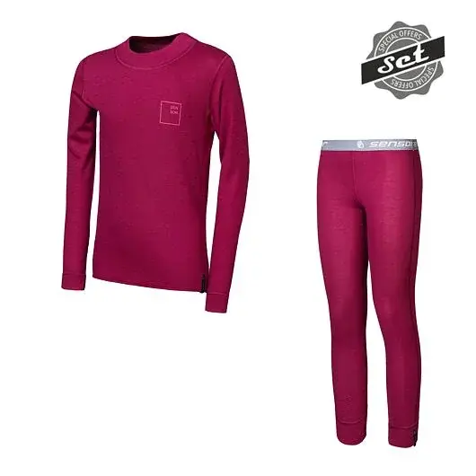 Sensor Ensemble thermique junior Sensor DOUBLE FACE SET LOGO UP lilla