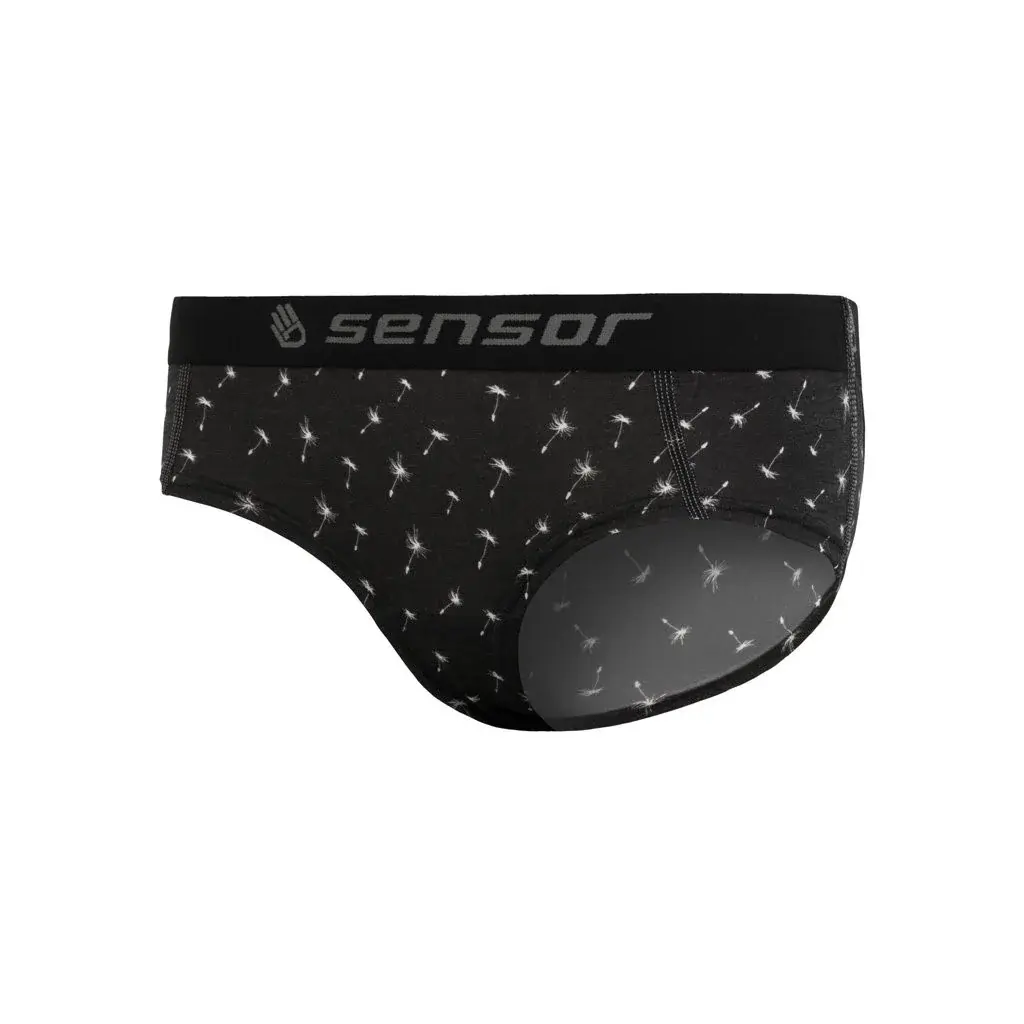 Sensor Culotte Sensor Merino Impress noir/pattern