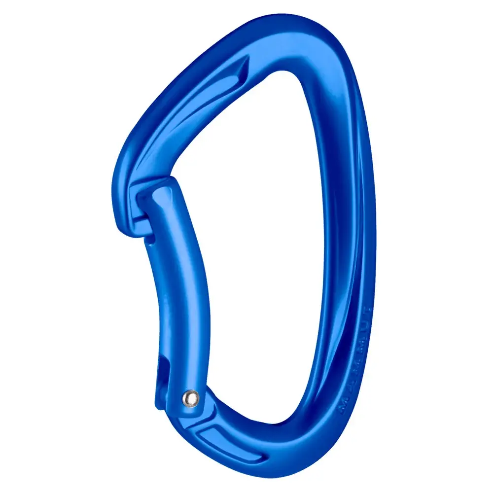 Mammut Mousqueton Mammut Crag key Lock Bent Gate bleu