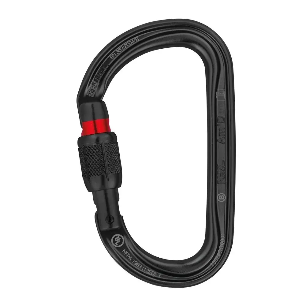 Petzl Mousqueton Petzl AmD screw-lock noir