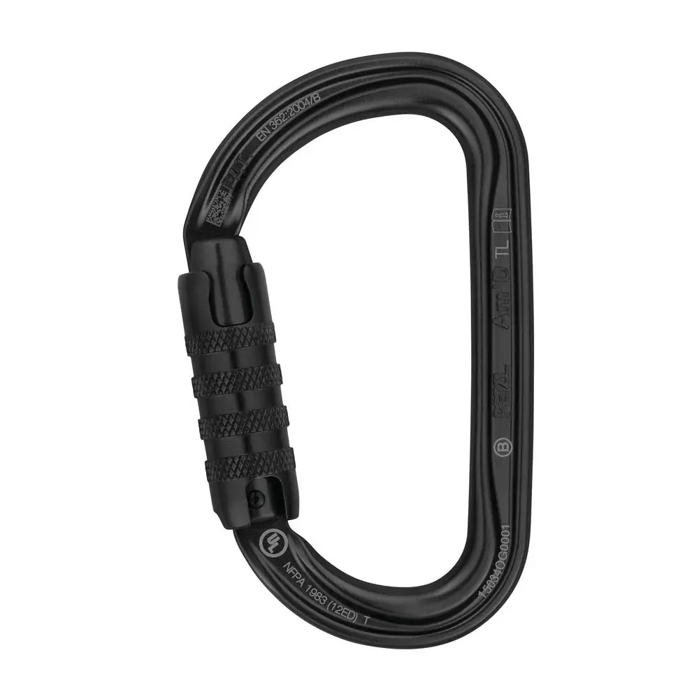 Mousqueton Petzl AmD triact-lock noir