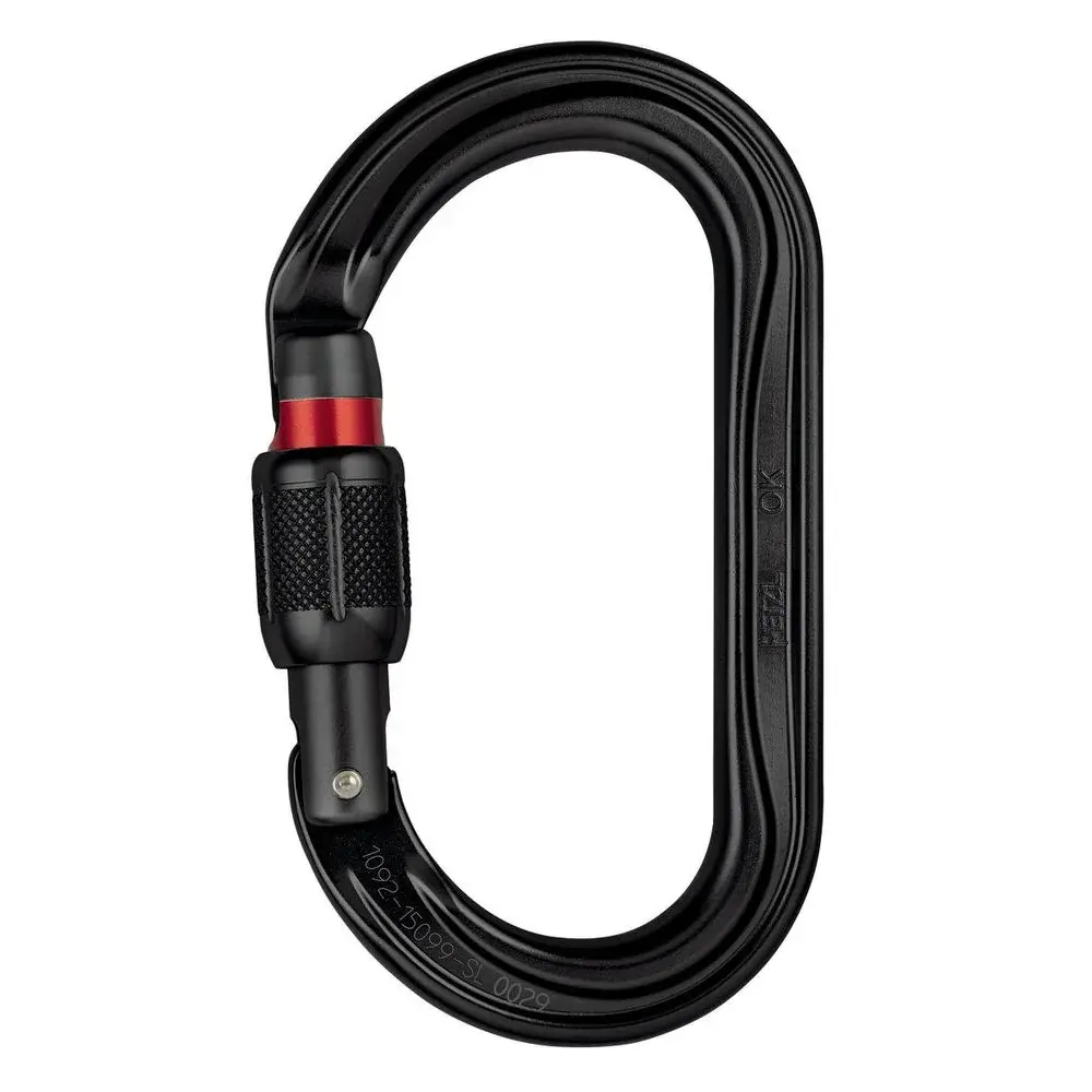Petzl Mousqueton Petzl OK screw-lock noir
