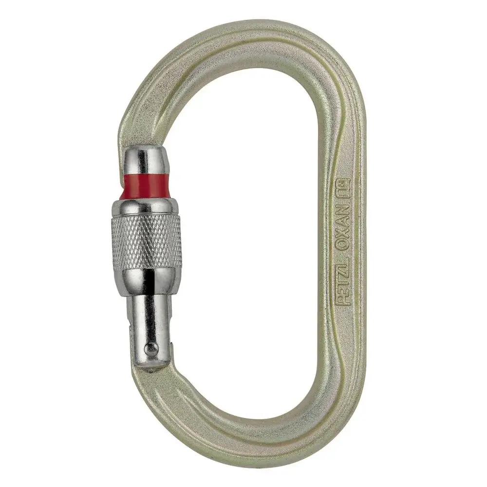 Petzl Mousqueton Petzl Oxan screw-lock argent