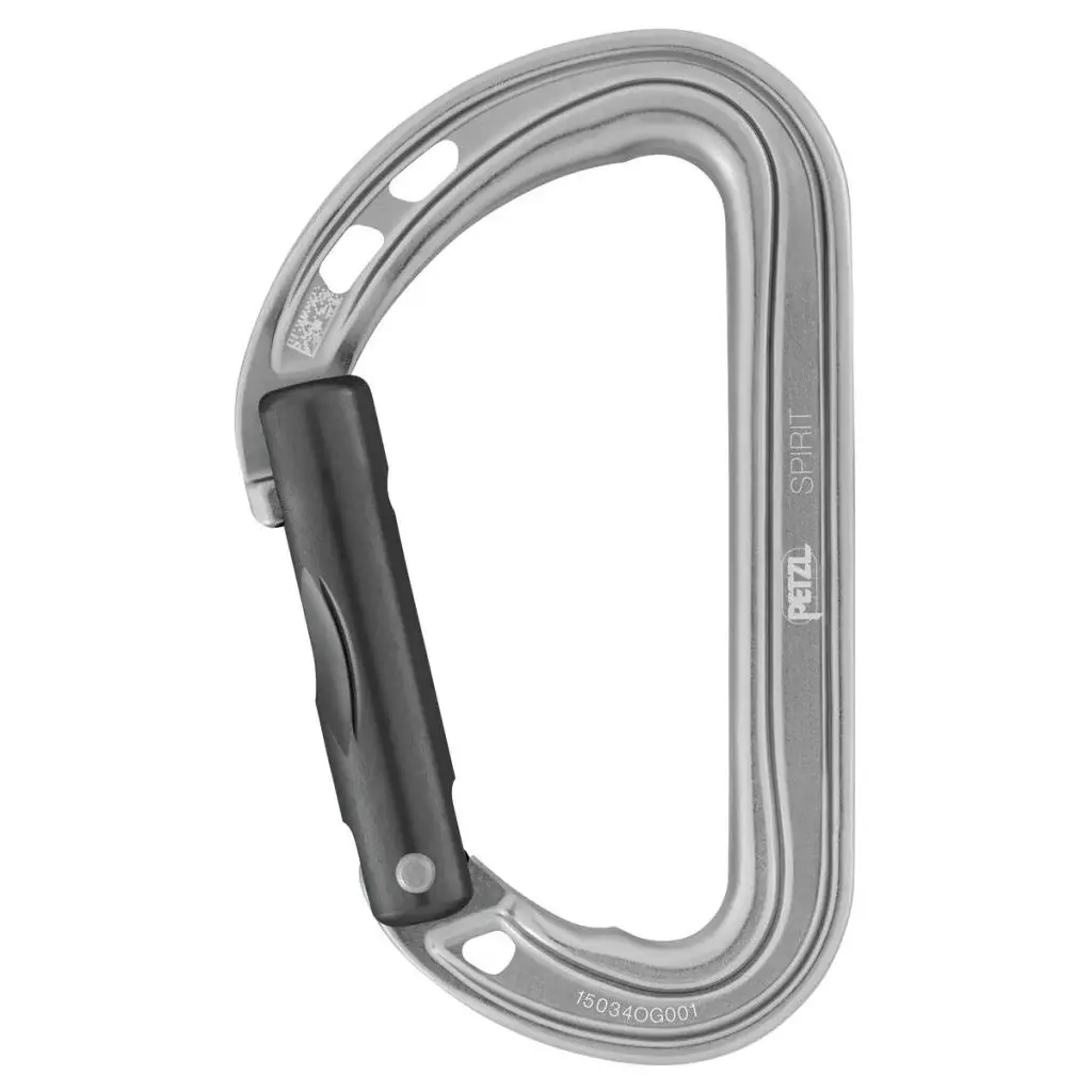 Mousqueton universel Petzl Spirit Straight Gate Gray