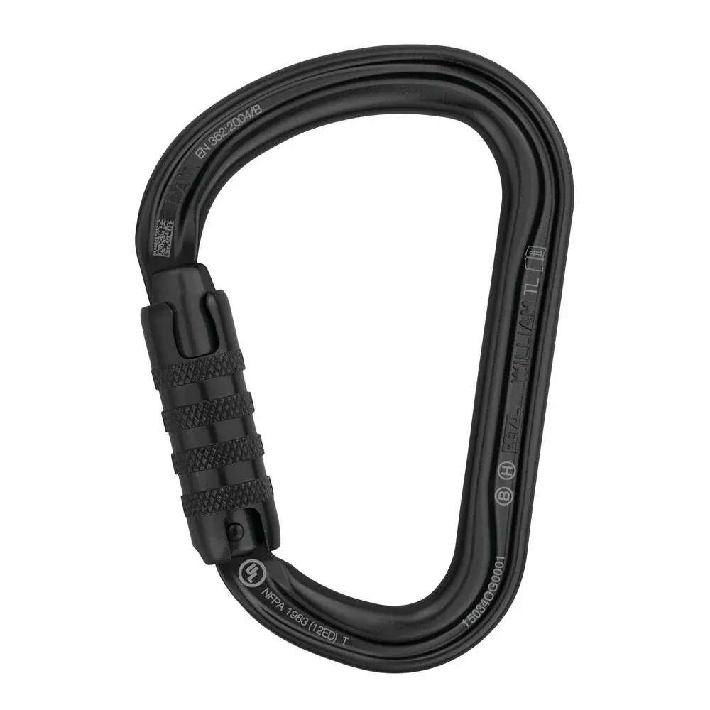 Mousqueton Petzl William triact-lock noir