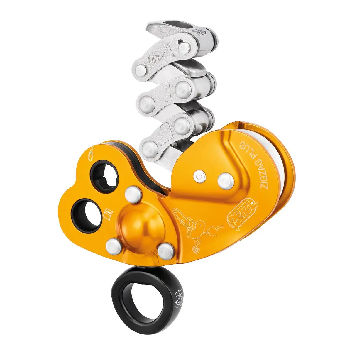 Petzl Poulie Petzl ZigZag Plus orange