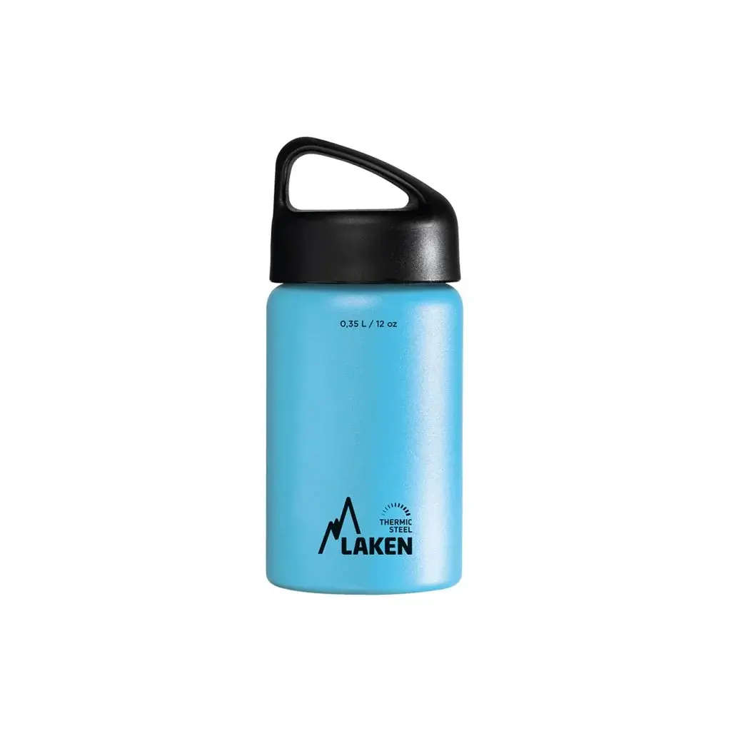 Bouteille isotherme LAKEN acier Classic 350 ml bleu clair