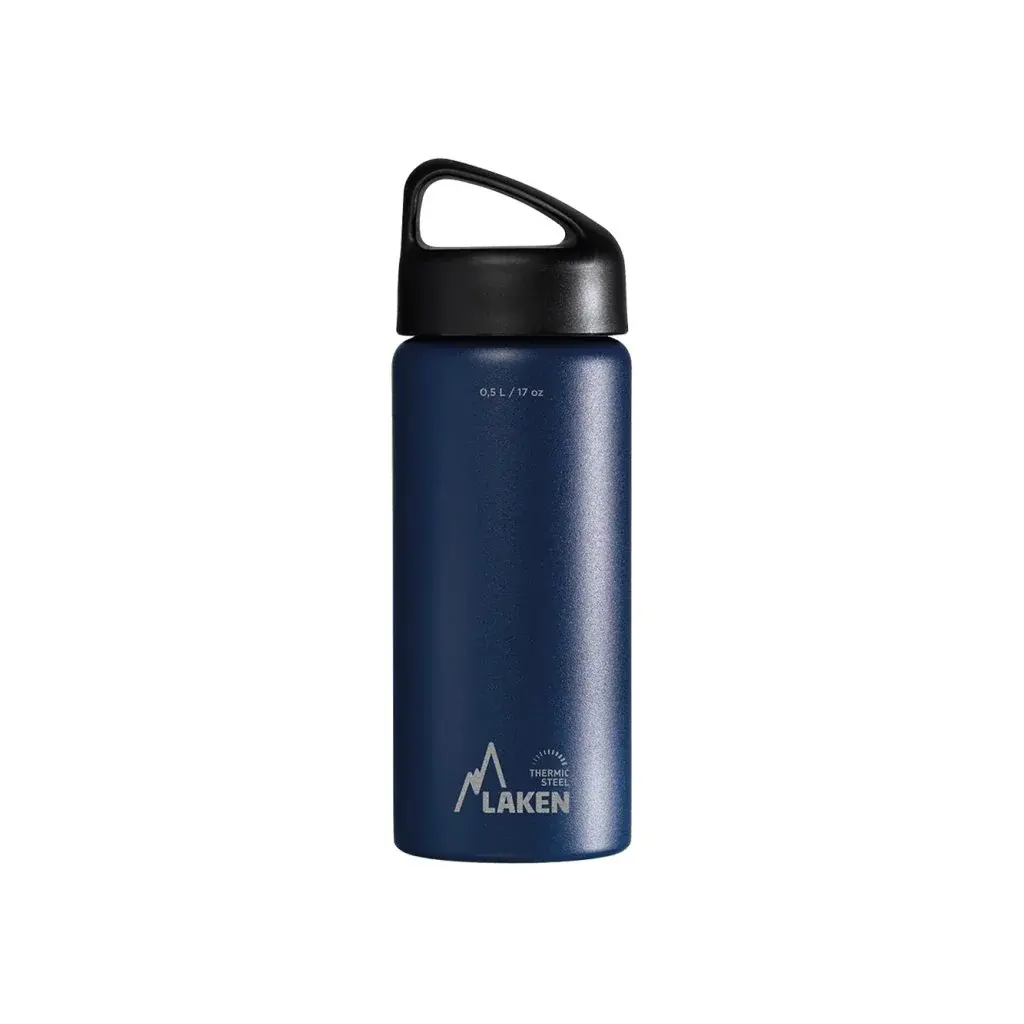 LAKEN Bouteille isotherme LAKEN acier Classic 500 ml bleu