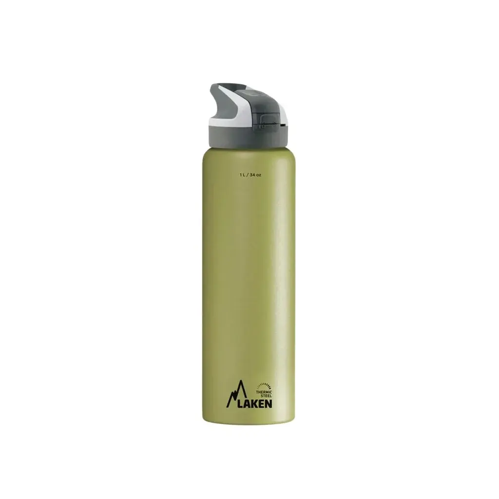 Bouteille isotherme LAKEN acier Summit 1000 ml khaki