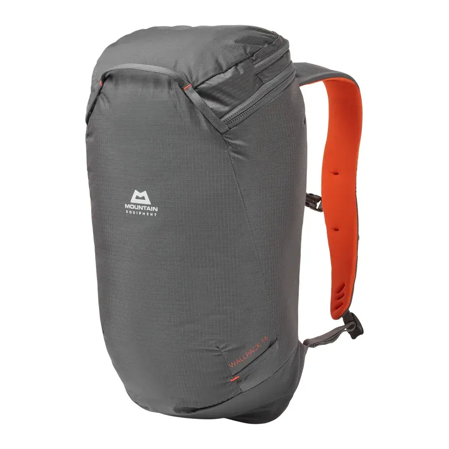 Sac à dos d'escalade Mountain Equipment Wallpack 16L Anvil/CardinaL orange