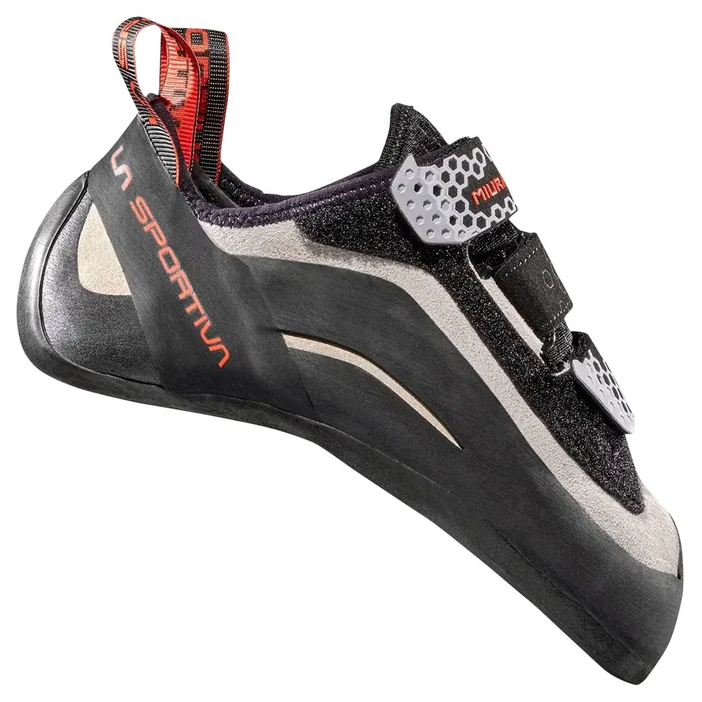 La Sportiva Chaussons d'escalade La Sportiva Miura VS white/cherry tomato