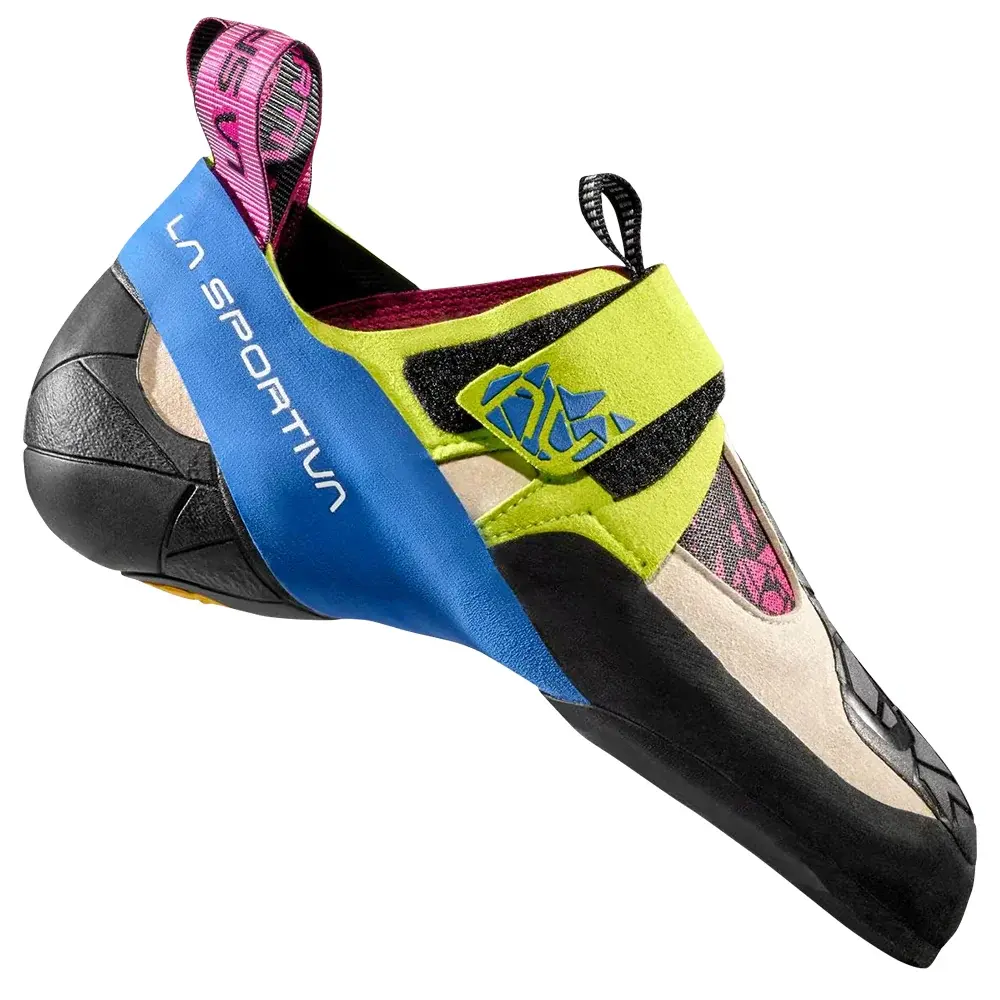 La Sportiva Chaussons d'escalade La Sportiva Skwama apple green/cobalt blue_e05b13