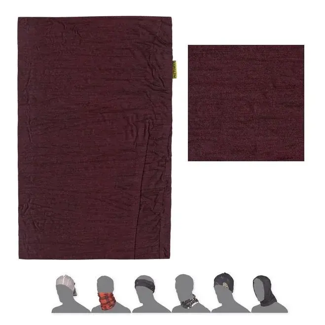 Sensor Tour de cou multifonction Sensor Tube Merino Air bordeaux foncé