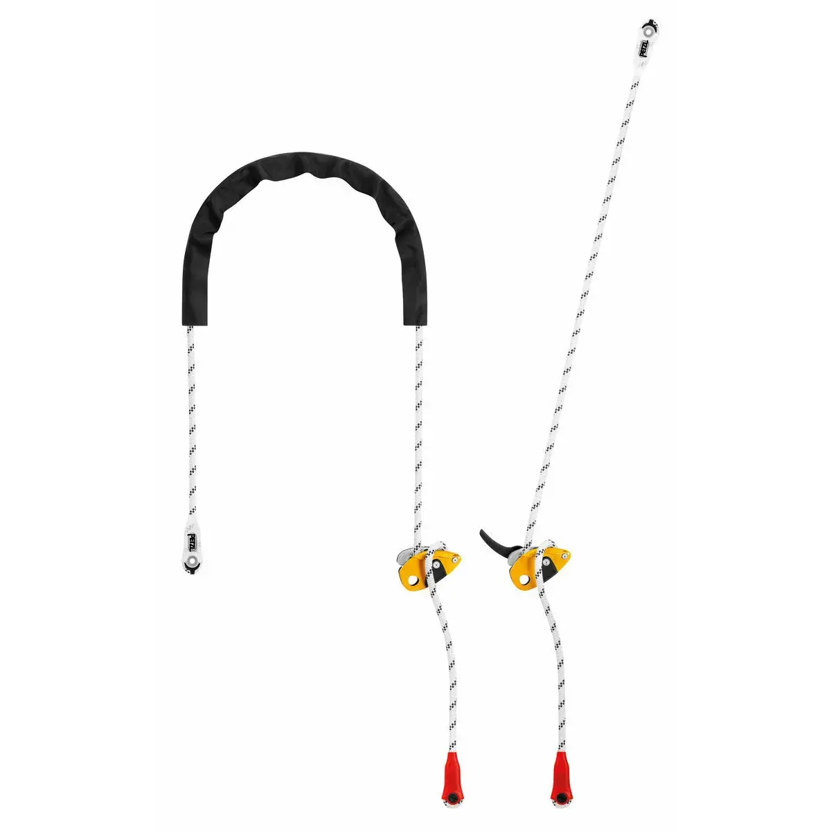 Petzl Longe de maintien réglable avec connecteur Petzl Grillon Hook European Version 5m White/yellow