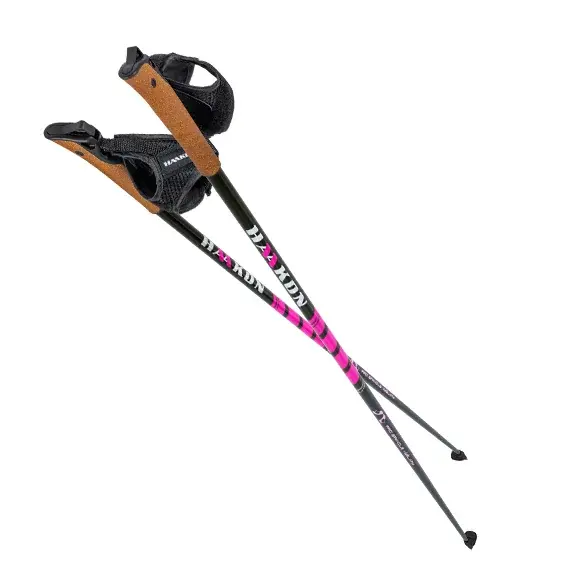 HAAKON Bâtons de marche nordique HAAKON Black-pink