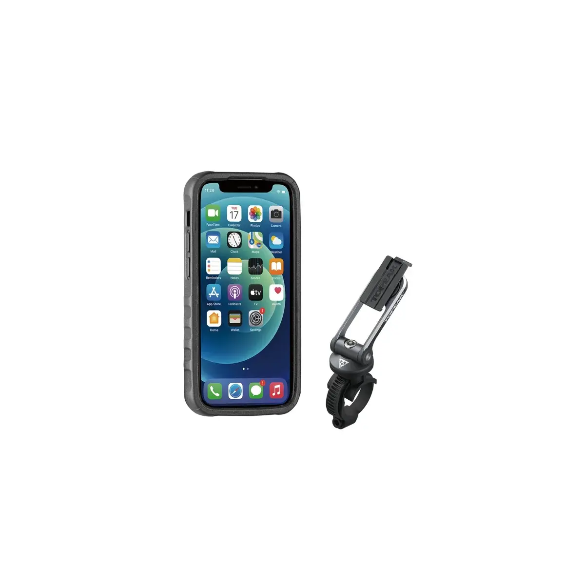 Housse pour téléphone TOPEAK RideCase pour iPhone 12 Mini noir/gris