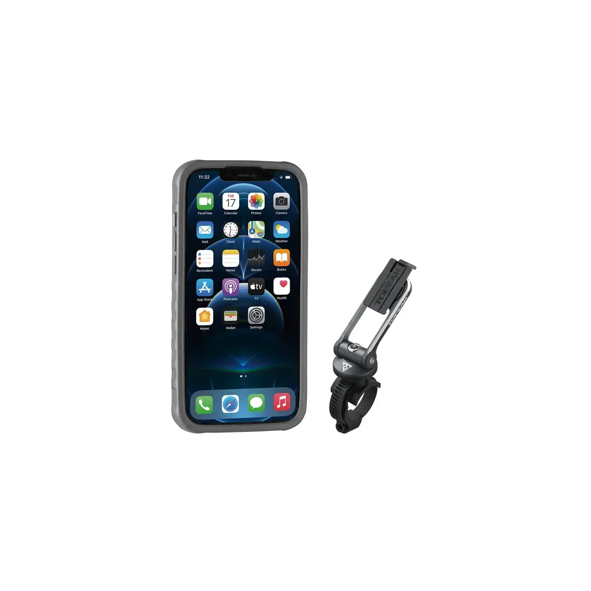 Housse pour téléphone TOPEAK RideCase pour iPhone 12 Pro Max noir/gris