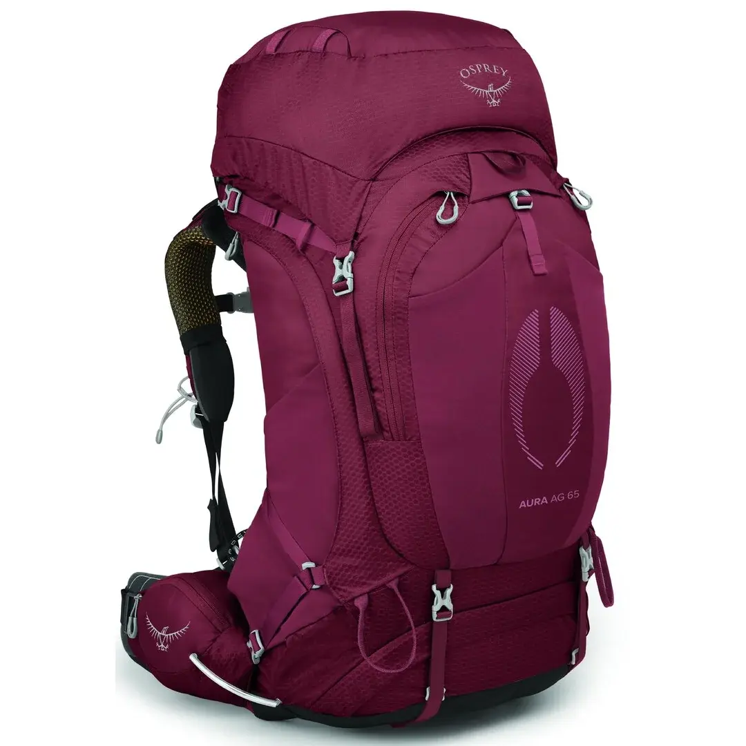 Osprey Sac à dos outdoor Osprey Aura AG 65L berry sorbet red