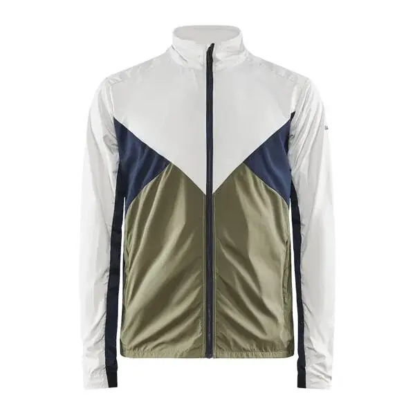 Veste de sport homme Craft ADV Essence Wind gris avec vert foncé