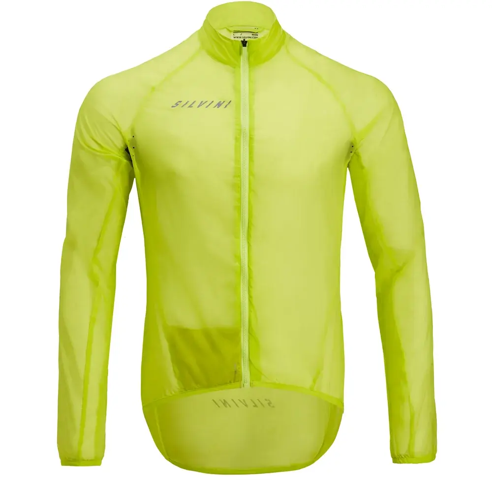 Veste de vélo homme Silvini Montilio Lime black