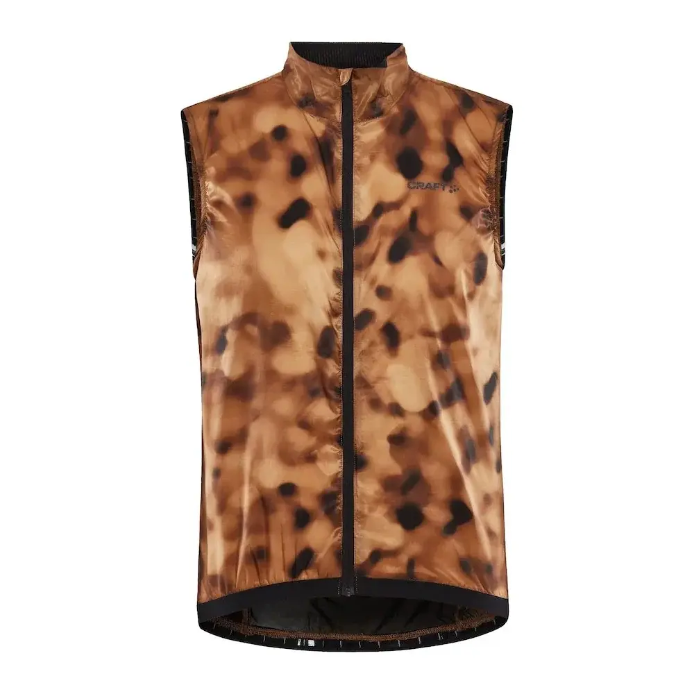 Craft Gilet sans manches de vélo homme Craft PRO Gravel Wind orange