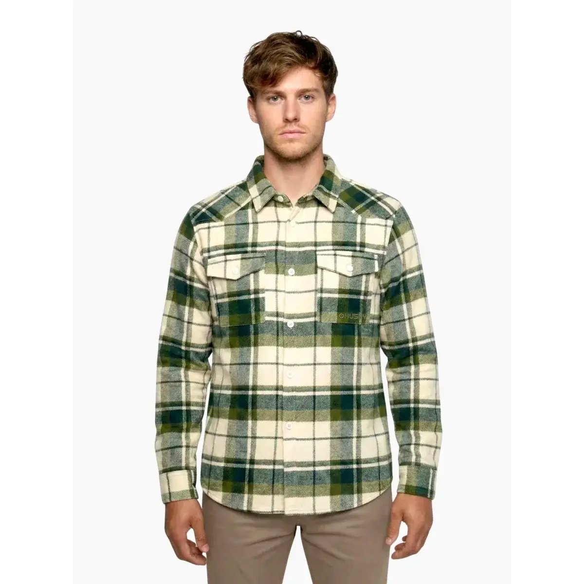 Chemise homme Husky Gaia green