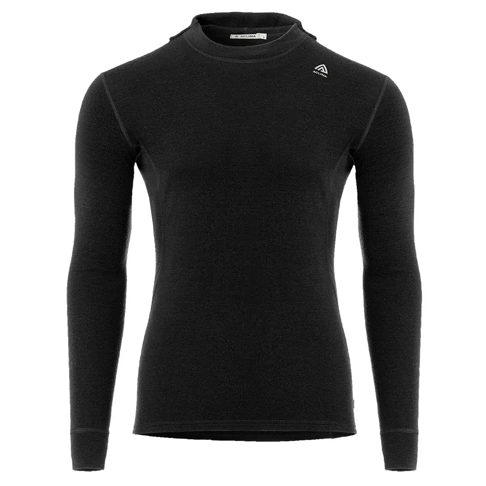 Sweat homme Aclima WarmWool hoodsweater V2 jet black