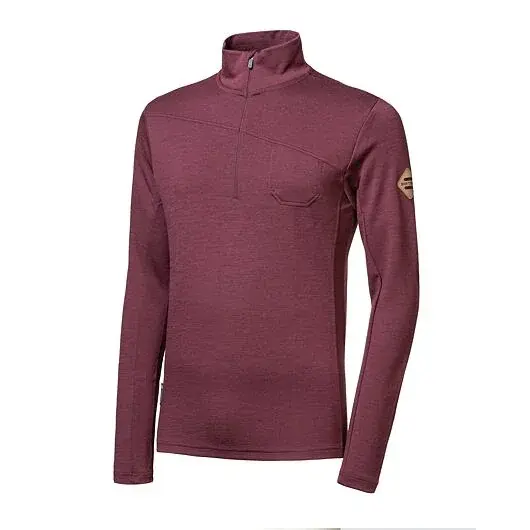 Sensor Sweat zippé manches longues homme Sensor MERINO EXTREME UP port red