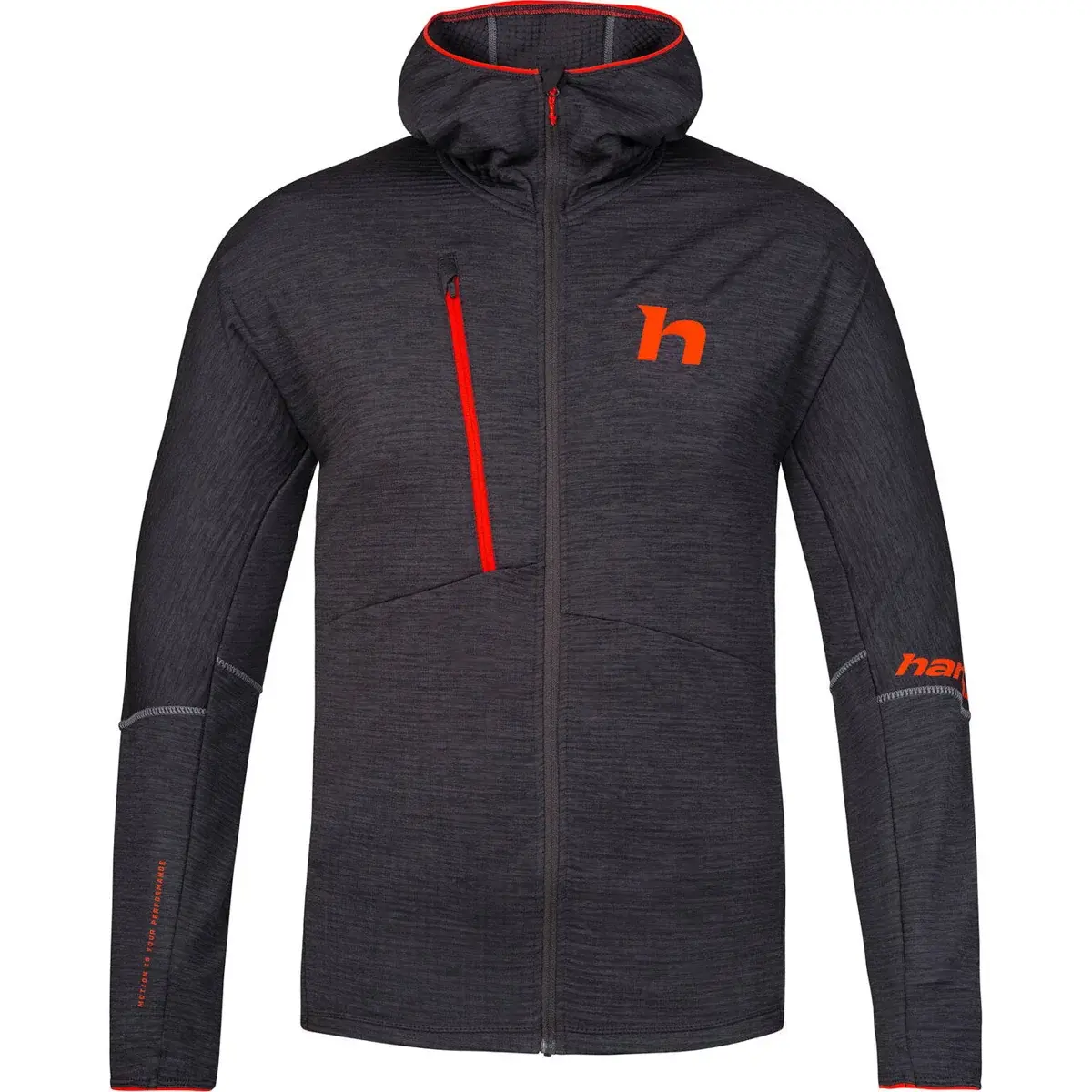 Sweat homme Hannah Niro Hoody anthracite mel