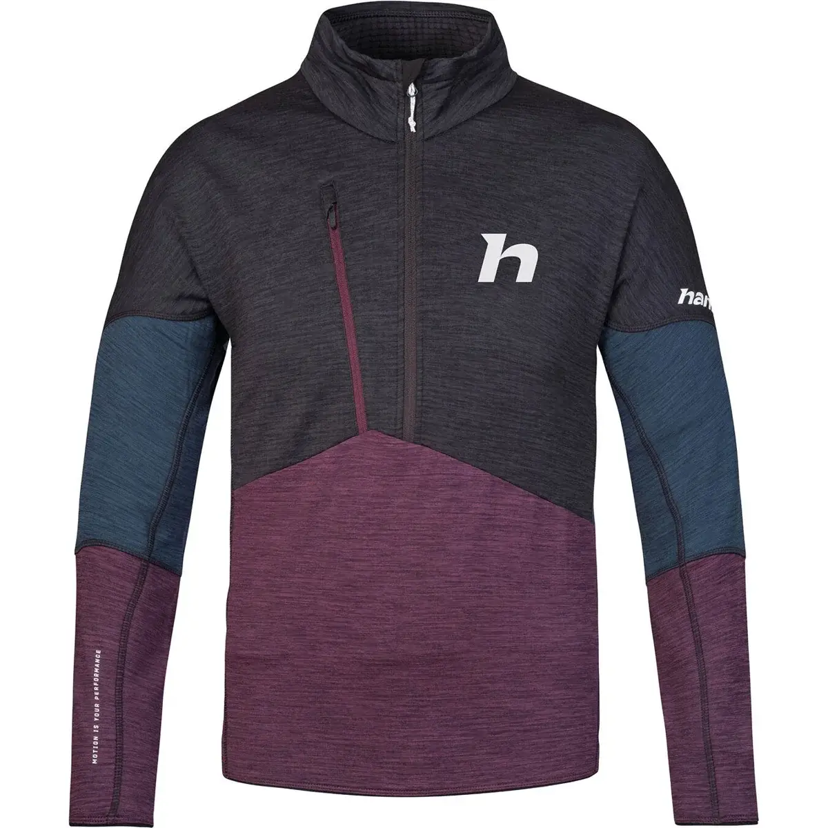 Sweat homme Hannah Niro HZ anthracite/prune purple mel