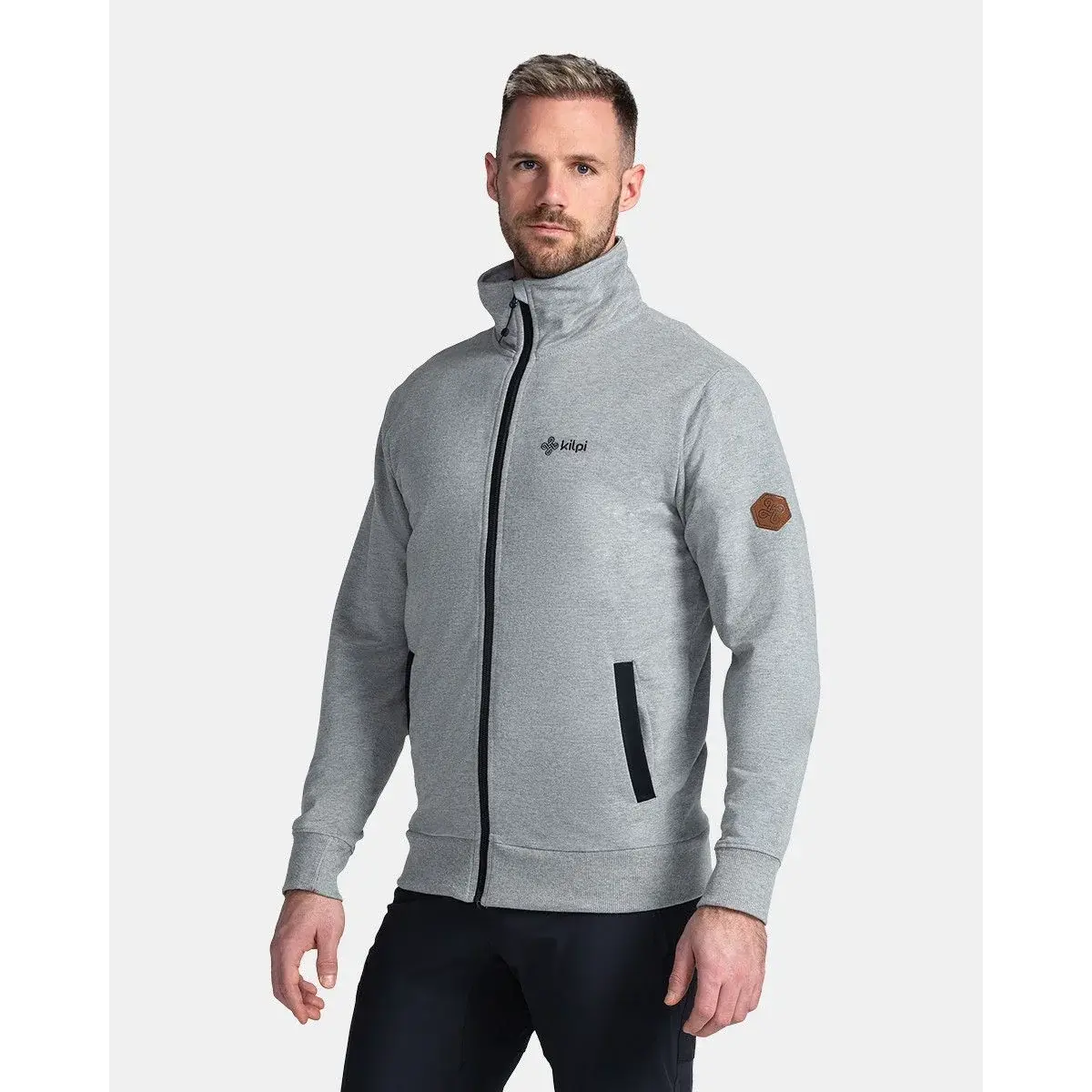 Sweat en coton homme Kilpi Bobby-M gris clair