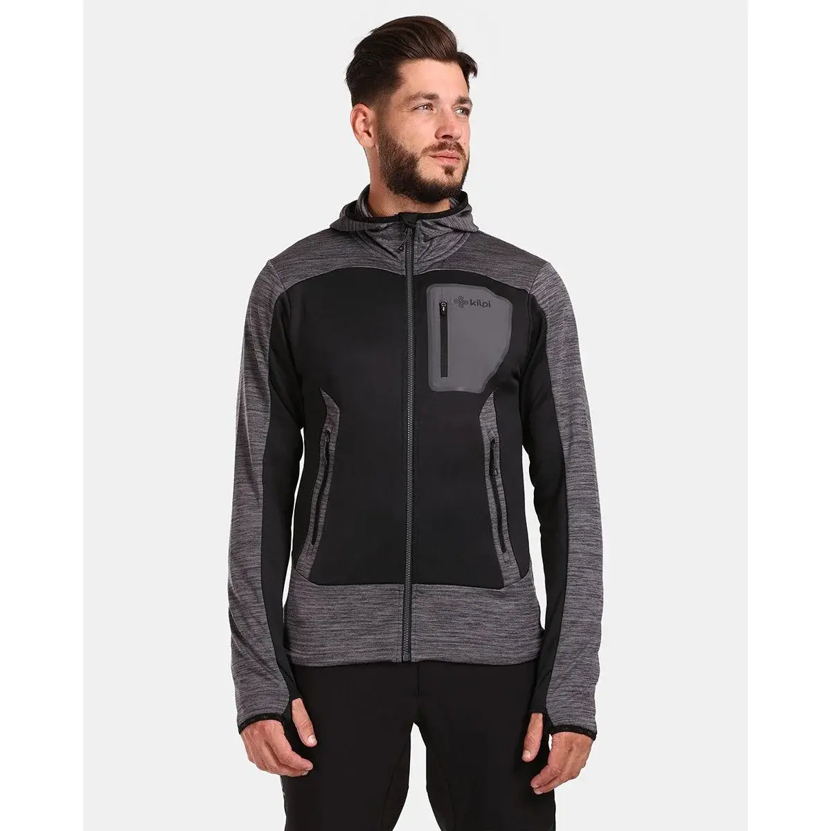 Kilpi Sweat stretch homme Kilpi Freni-M gris foncé