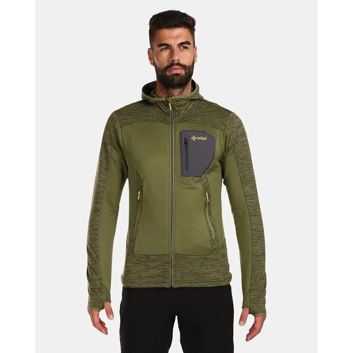 Sweat stretch homme Kilpi Freni-M vert
