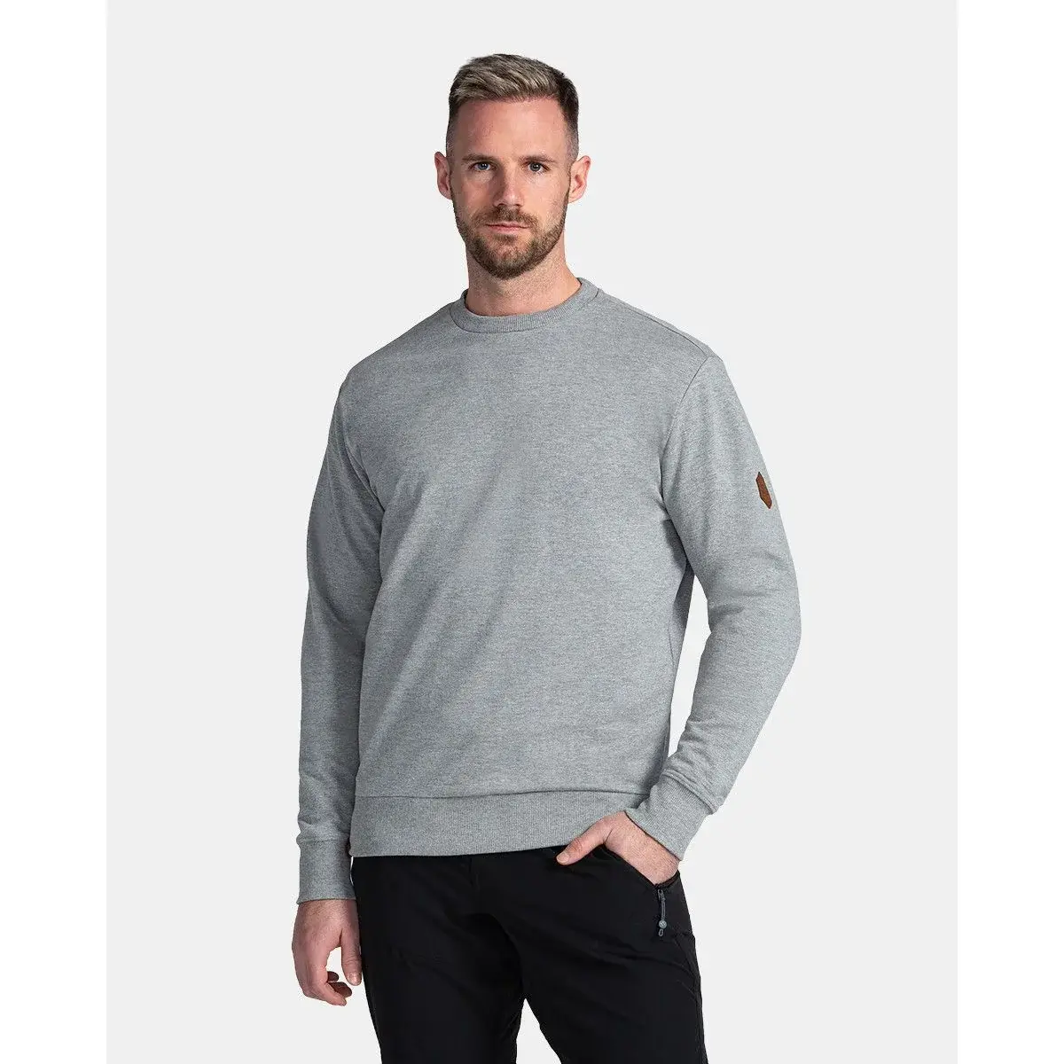Kilpi Sweat col rond homme Kilpi Oiran-M gris clair