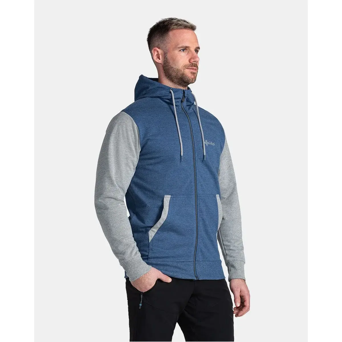 Kilpi Sweat en coton homme Kilpi Seara-M bleu foncé