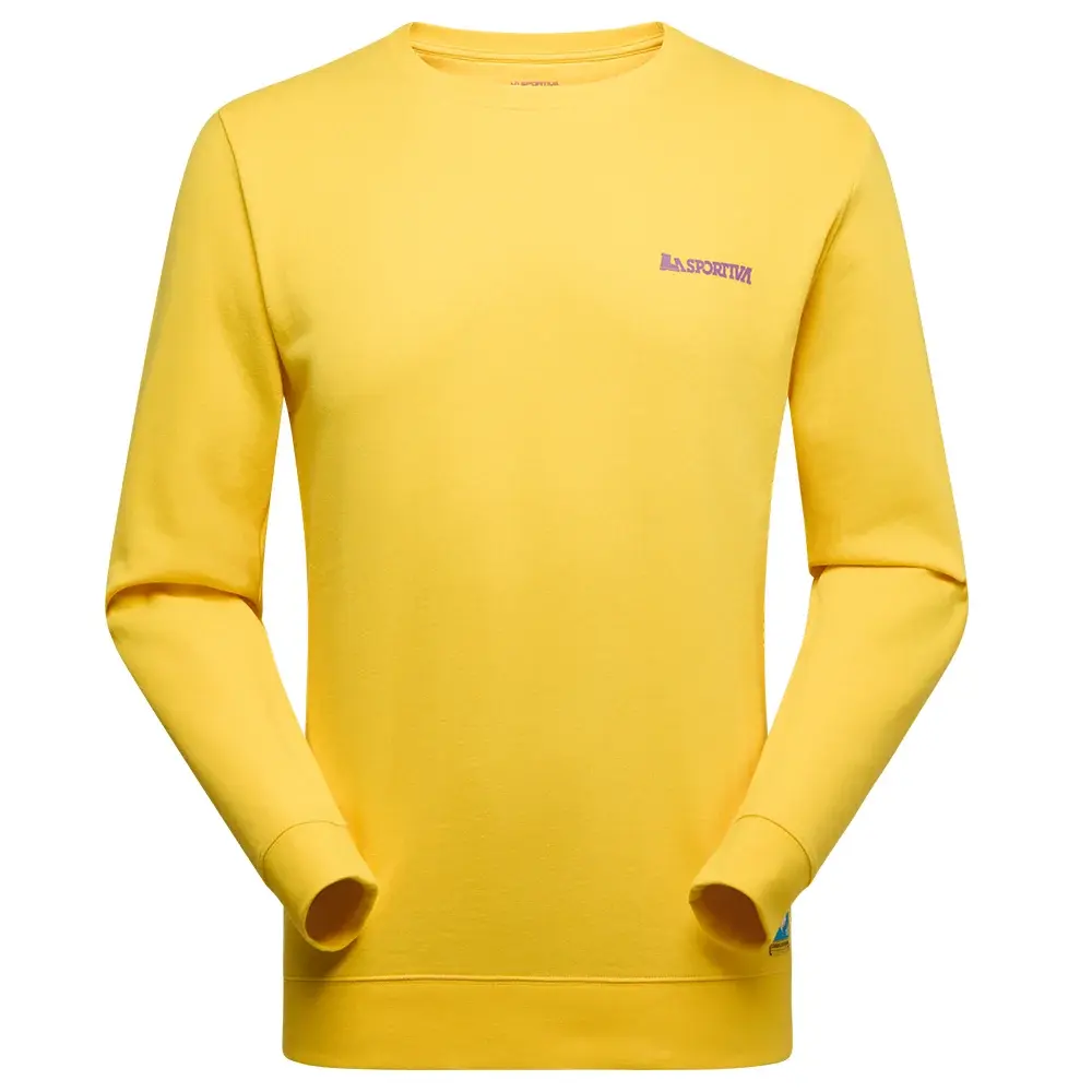 Sweat homme La Sportiva CLIMBING ON THE MOON giallo/viola