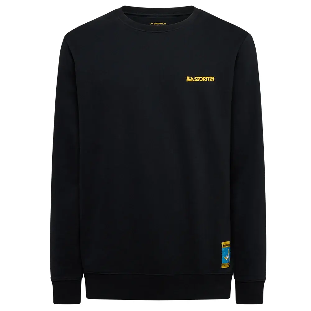 La Sportiva Sweat homme La Sportiva CLIMBING ON THE MOON nero/giallo