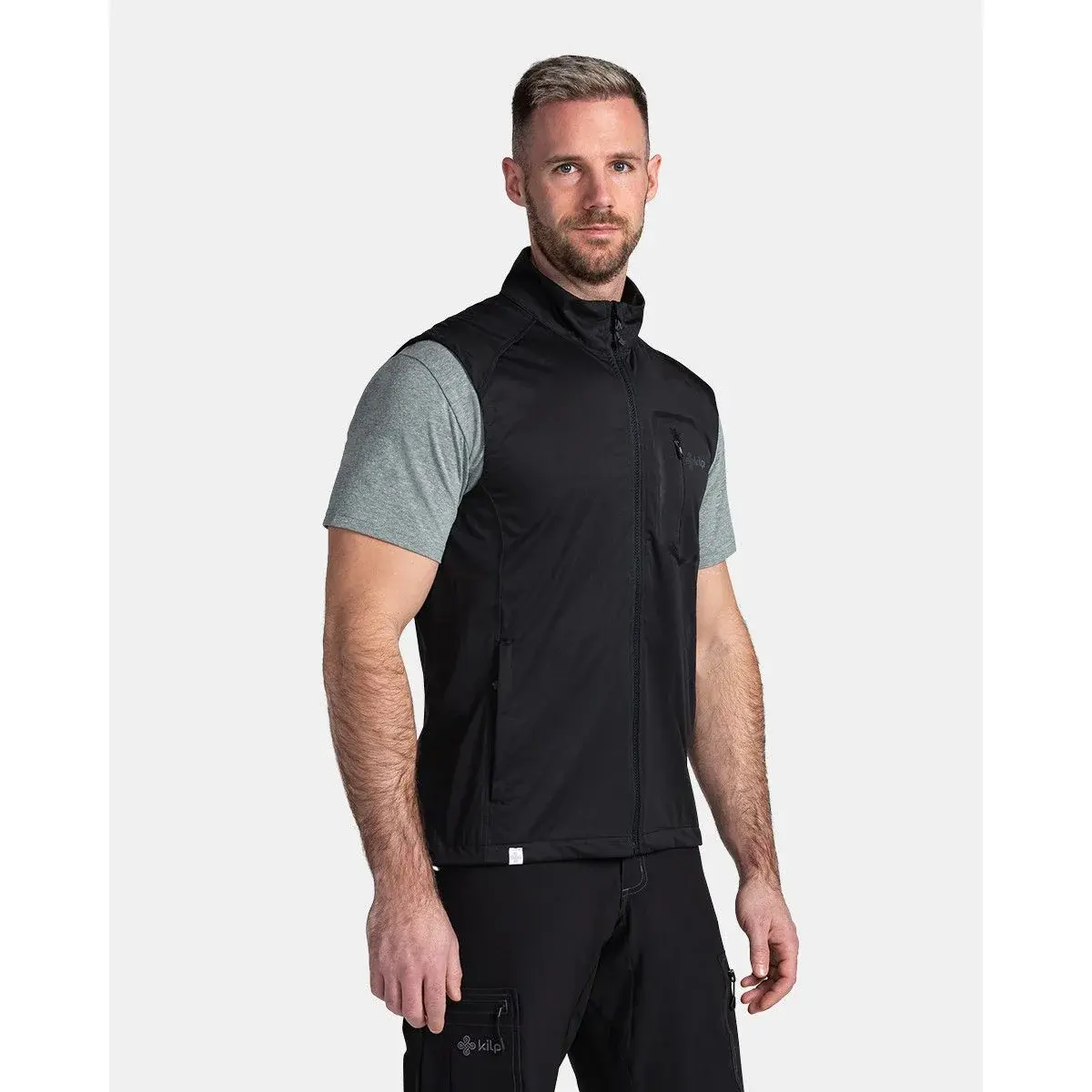 Kilpi Gilet softshell sans manches homme Kilpi Riell-M noir